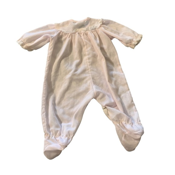 VINTAGE Isaacson Carrico 0-12 pounds months pink romper - Picture 4 of 4